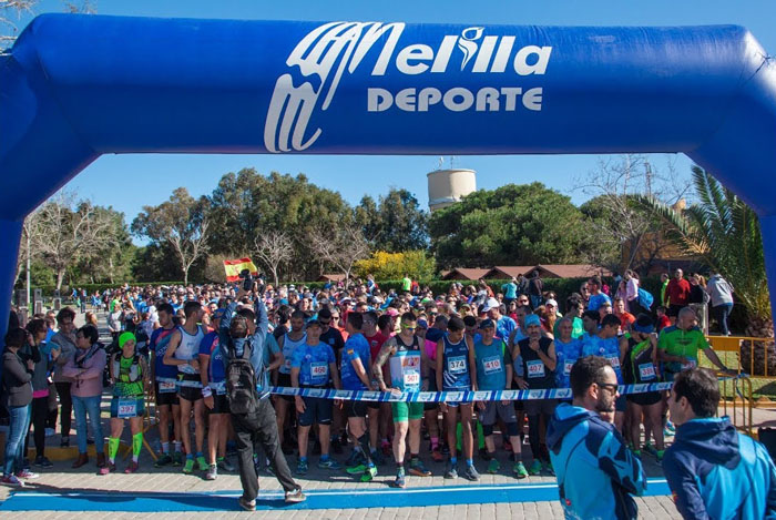 Imagen de la salida de la cuarta edición del Trail Running Ciudad de Melilla, celebrada el pasado año