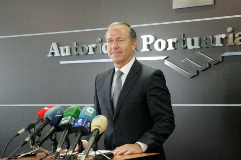 Miguel Marín, en su última comparecencia como presidente de la Autoridad Portuaria