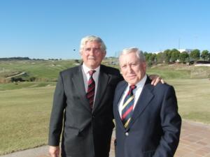 Enrique Bohórquez con el presidente de la Federación Española de Golf Gonzaga Escauriaza