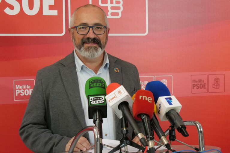El candidato del PSOE Melilla al Congreso, Jaime Bustillo