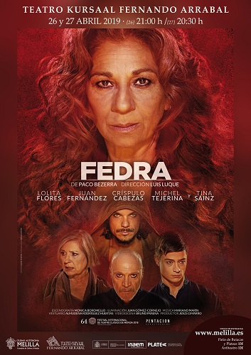 Cartel de la obra de teatro 'Fedra'