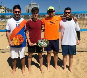 Las dos parejas que disputaron la final del Campeonato Absoluto Masculino