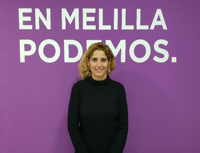 La secretaria general de Unidas Podemos Melilla, Gema Aguilar