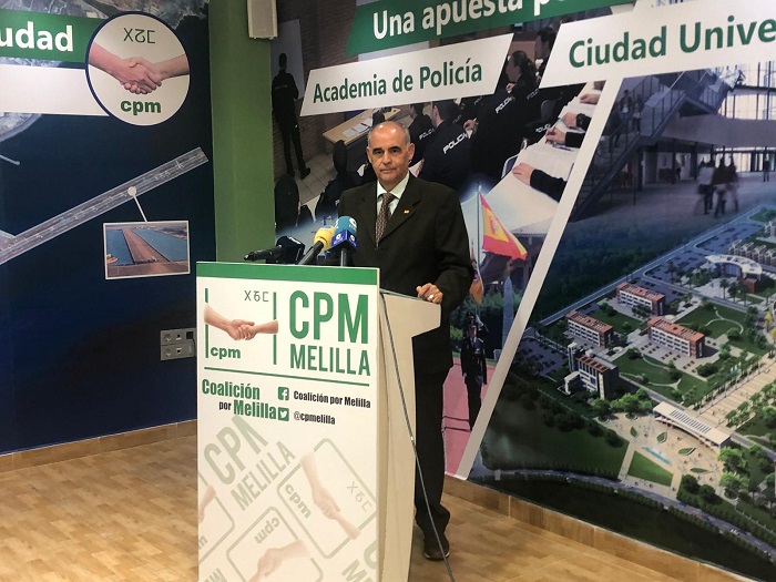 El candidato independiente al Senado por Coalición por Melilla, Emilio Guerra
