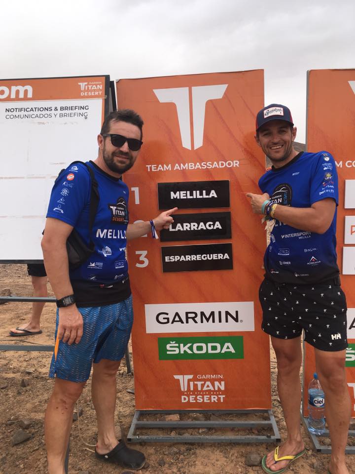 Javi Iglesias y Nacho Herrera finalizaron ayer su participación en la Titan Desert