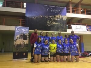 Plantilla del Club Voleibol Melilla que inició ayer la fase de ascenso a Primera División