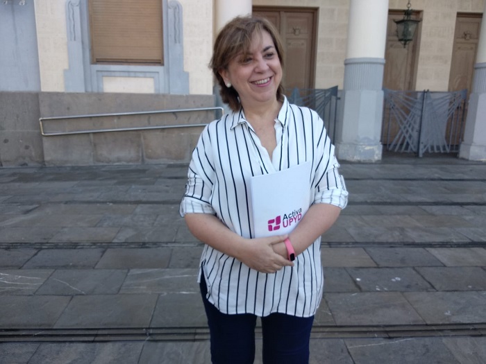 La candidata a la Presidencia de la Ciudad, Marisol Galán