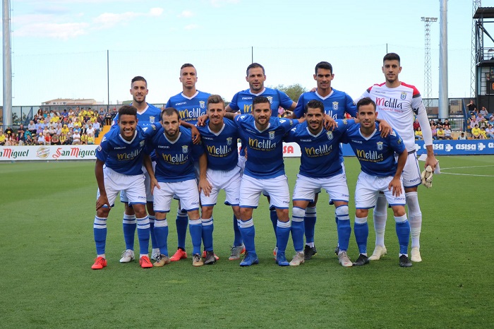 Once titular de la U.D. Melilla que se impuso el pasado domingo al Villarrreal B por 0-2