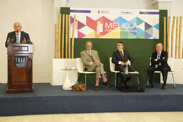 Proyecto Melilla desarrolló ayer el encuentro Melilla III Foro Empresarial con los economistas José María Gay de Liébana y Lorenzo Bernaldo de Quirós