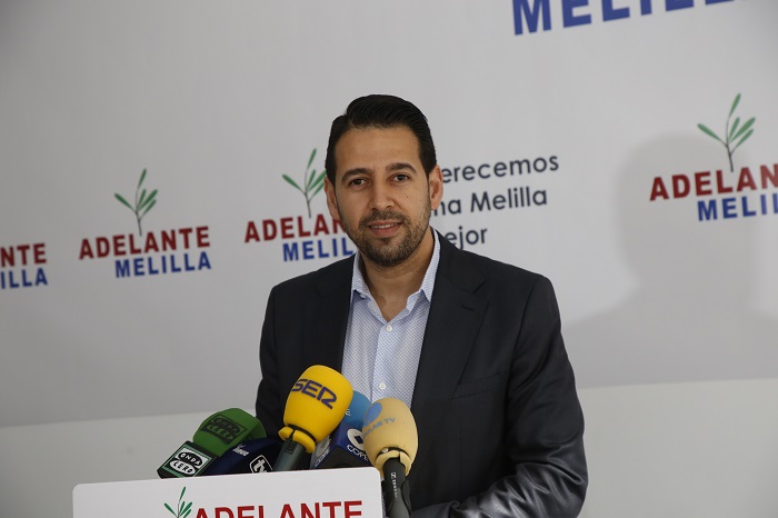 El candidato a la Presidencia por el nuevo partido Adelante Melilla, Amin Azmani