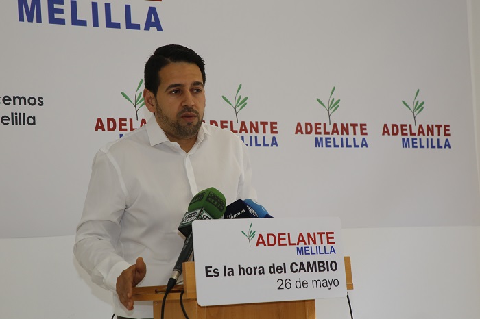 El candidato a la Presidencia por Adelante Melilla, Amin Azmani