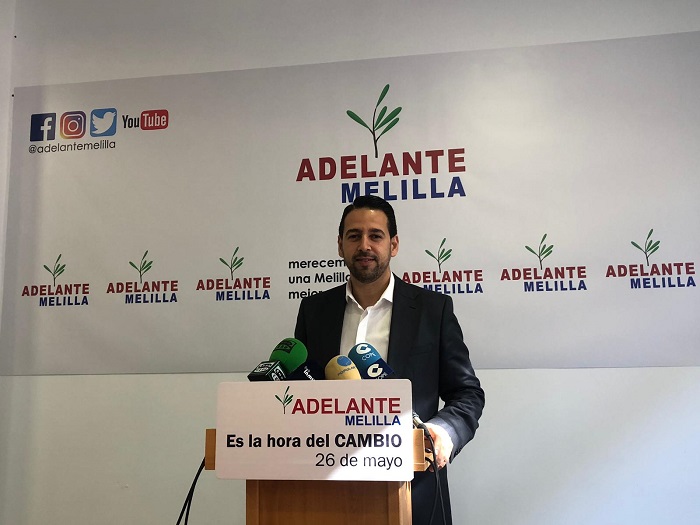 El candidato a la Presidencia por Adelante Melilla, Amin Azmani
