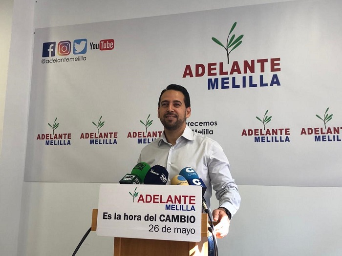 El cabeza de lista de Adelante Melilla, Amin Azmani