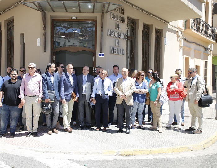 Los abogados del turno de oficio de Melilla realizaron un paro ayer de 13:00 a 13:30 horas
