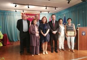 Homenajeadas y organizadores, en la casa de Melilla