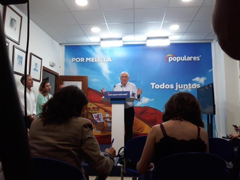 Imbroda sacó pecho de que el PP ha ganado las tres elecciones que se han celebrado en Melilla en cuestión de cuatro semanas: las generales, las autonómicas y las europeas