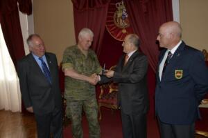 Fueron recibidos por el segundo general de la COMGE, Ángel González