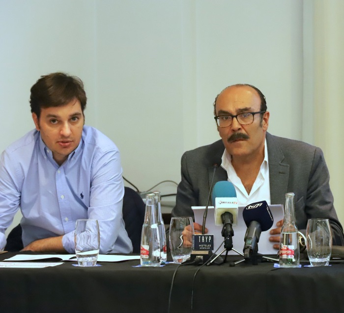 Enrique Suárez y Jaime Auday, en la Asamblea Ordinaria del pasado año