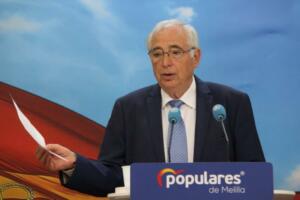 El presidente de Melilla en funciones y del PP regional, Juan José Imbroda