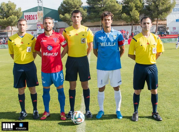 El colegiado valenciano arbitró a los melillenses en el curso 2014-15, en la undécima jornada del Grupo IV de la Segunda B, en el que perdieron a domicilio ante La Roda por 3-2