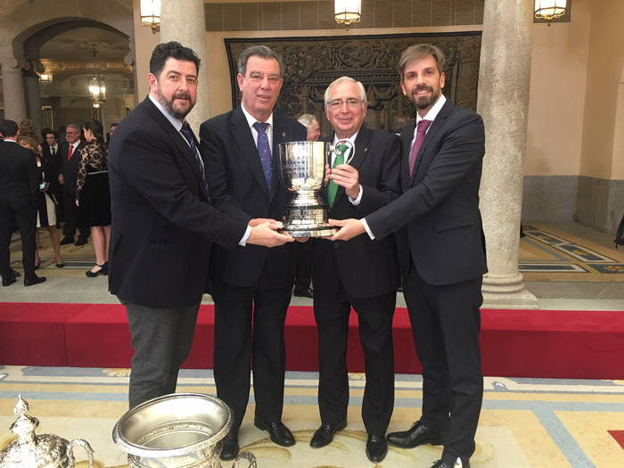 El exconsejero, en la entrega de los Premios Nacionales del Deporte, en el que Melilla fue recogió el Premio del CSD