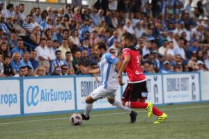 Imagen del encuentro de vuelta de la semifinal del Play-Off entre el Atlético Baleares y la U.D. Melilla