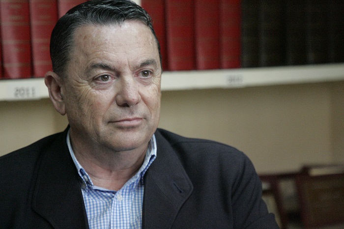 JosÃ© Luis Vereda, durante la entrevista