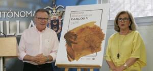 El presidente de la Ciudad junto a la presidenta de la Fundación Melilla Ciudad Monumental, Maribel Pintos