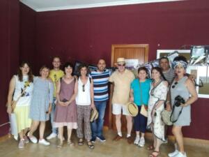 Salah Mohamed regresa a Melilla muy contento por la aceptación de sus ilustraciones infantiles y el trabajo desarrollado en el taller para niños