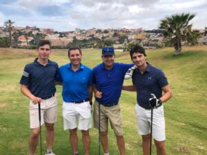 José Luis García Jiménez, Fran Moreno, Manuel Matas y David Pérez, en una imagen del último torneo celebrado en junio