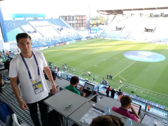 El periodista melillense ha cubierto el Europeo de fútbol Sub-21