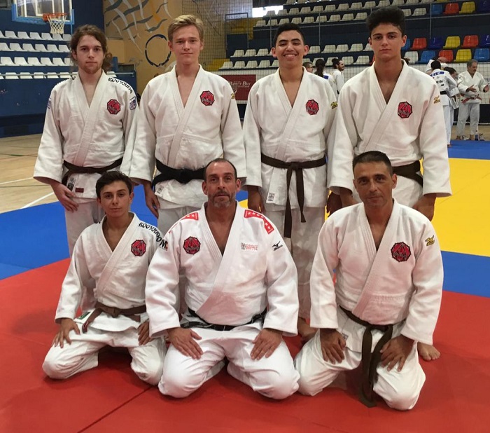 José M. Pérez Martínez, Alejandro Martínez, Housein Mohamed, Nayim Mohamed y Darian García ya son nuevos cinturones negros de judo