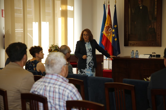 María Dolores Genaro, consejera del Tribunal de Cuentas, en su ponencia de ayer