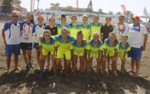 Componentes de la Selección Melillense Femenina de Fútbol Playa