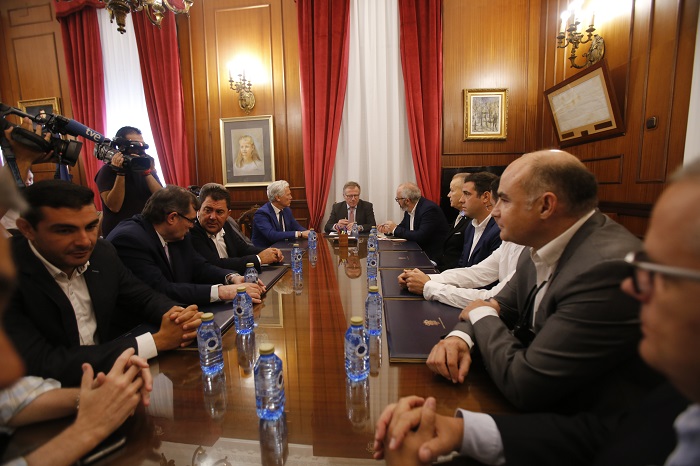 La Plataforma de Empresarios de Melilla se reunió ayer con el presidente y parte del Gobierno