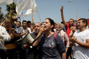 Una de las protestas de CPM en 2017 contra las restricciones al paso de borregos