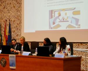 Juan Ángel Berbel y Cristina Hernández en otro congreso