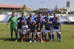 Alineación que presentó ayer la U.D. Melilla