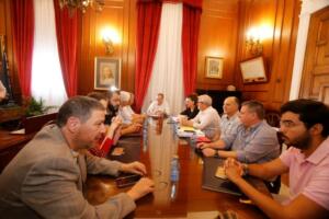 Reunión en el despacho de Presidencia sobre el paso de borregos procedentes de Marruecos