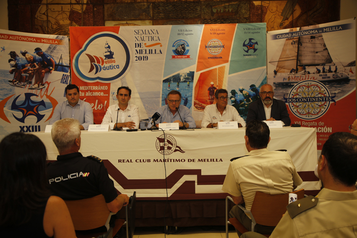 Momento de la presentación de la XXIII Semana Náutica Ciudad de Melilla, celebrada ayer en los salones del Club Marítimo