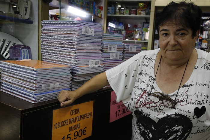 Ino Hernández, propietaria del comercio local ‘La Librería’