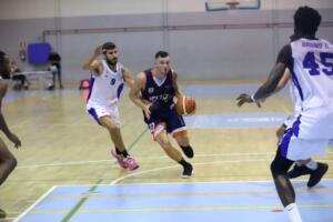 Andris Misters, en una imagen del duelo de ayer