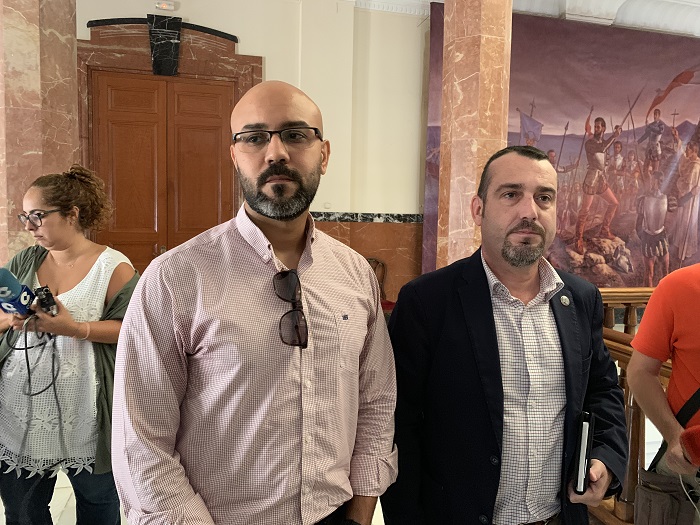 Hamed Mohamed y Marco Antonio Campillo, representantes de ATME en Melilla