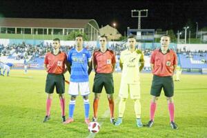 Francisco Sáez Vital fue el colegiado del encuentro copero entre la U.D. Melilla y el Ontiyent, que clasificó a los azulinos para enfrentarse al Real Madrid