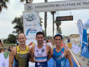 Pódium de la clasificación general masculina