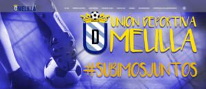 Imagen de la nueva página web de la U.D. Melilla