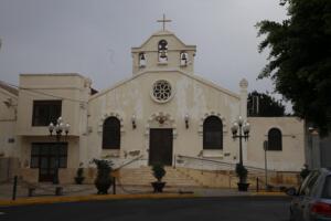 Imagen de la fachada de la parroquia San Agustín