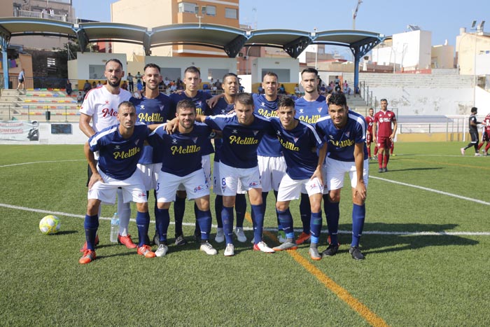 Alineación del Melilla C.D. que se enfrentó el pasado sábado a la Linares Deportivo