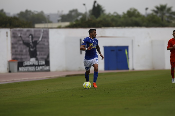 Ruano, jugador de la U.D. Melilla, en el encuentro disputado hace dos semanas ante Las Rozas
