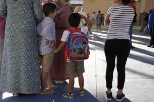 Imagen de algunos pequeños en la vuelta al cole